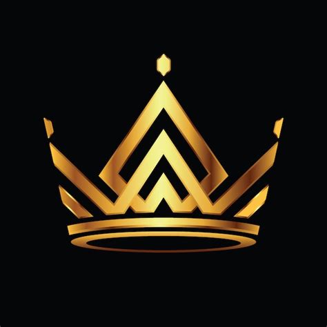 Premium Vector | Modern crown logo royal king queen abstract logo vector