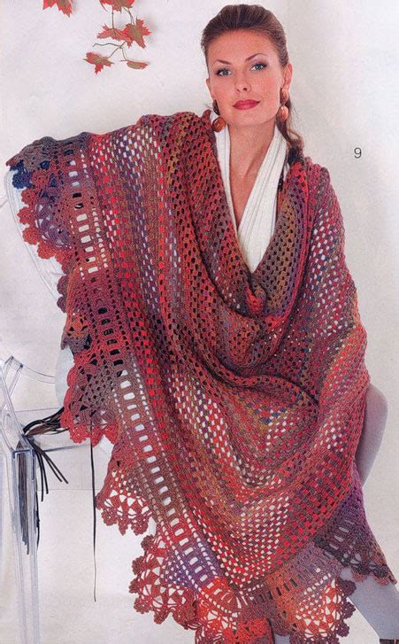 Multicolor Crochet Triangle Shawl Pattern Mycrochetpattern