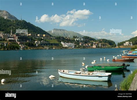 Lake St Moritz, St Moritz, Switzerland Stock Photo - Alamy