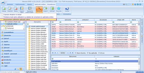 Nexus Erp Posibilitate Deconectare Utilizatori Din Aplica Iile Online