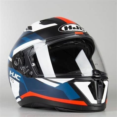 Capacete Hjc I Elim Azul Branco Sbs Motos