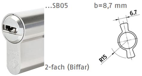 Abus Bravus Doppelzylinder Mit Fach Schlie Bart F R Biffar T Ren Inkl