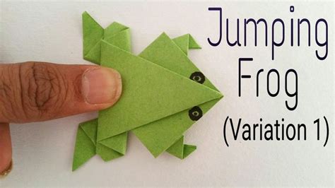 How To Make A Paper Traditional Jumping Frog Jumping Frog Origami