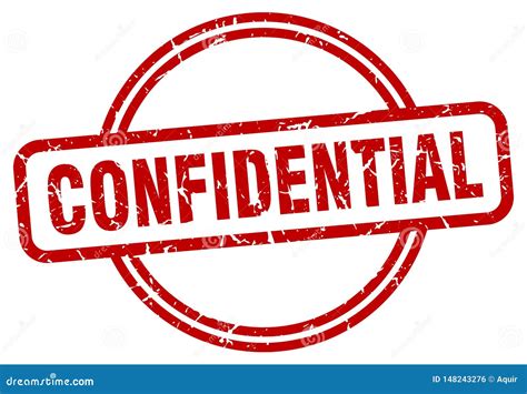 Confidential Stamp Stock Vector Illustration Of Vintage 148243276