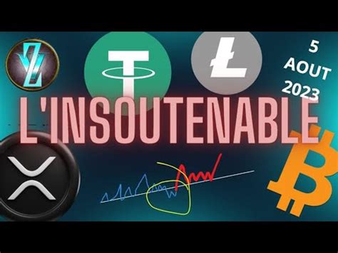 Cryptos 5 Aout 23 Nous Sommes Dans L Insoutenable Analyse BTC USDT