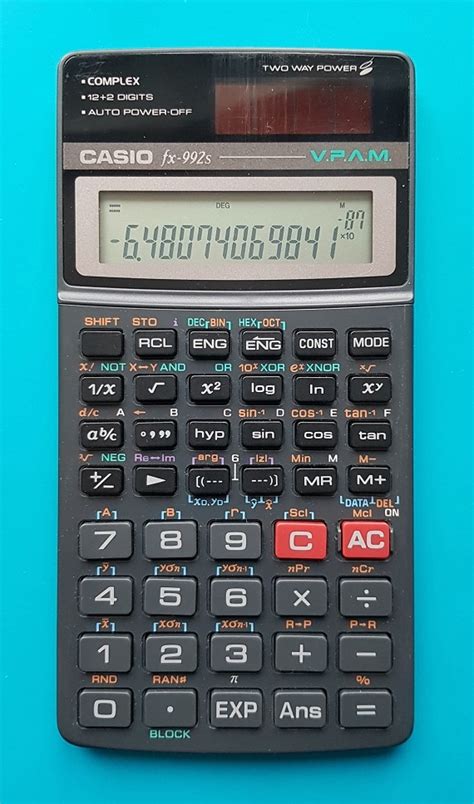 Casio Fx S Le Rayon Des Calculatrices