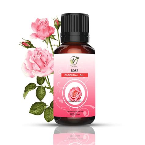 Virtual Pure Rose Essential Oil For Anti Aging Acne Dry Skin