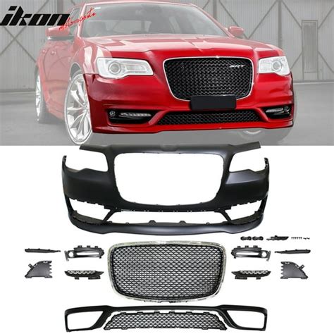 Ikon Motorsports Compatible With 15 19 Chrysler 300 S Model Front Bumper Conversion W Grille No