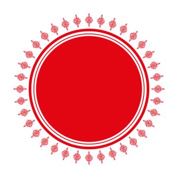 Hindu Festival Bengali Celebration Durga Puja Red Circle Border Clipart ...