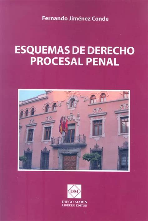 Esquemas De Derecho Procesal Penal Jimenez Conde Fernando Libro En Papel 9788415903673