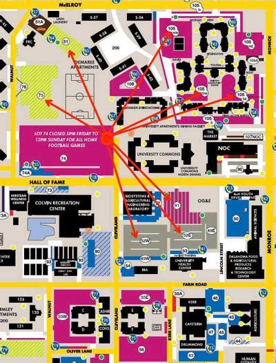 OSU students required to move vehicles from Lot 74 for football games ...