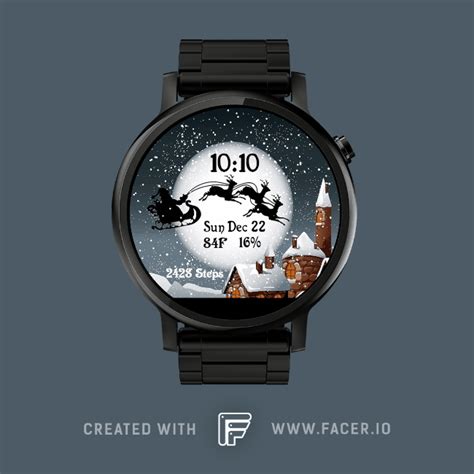 Linlay Designs™ [animated] Snowy Christmas Eve Watch Face For Apple