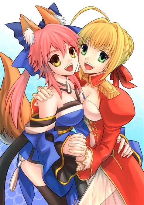 Tamamo Nero Claudius Tamamo No Mae And Nero Claudius Fate And 1