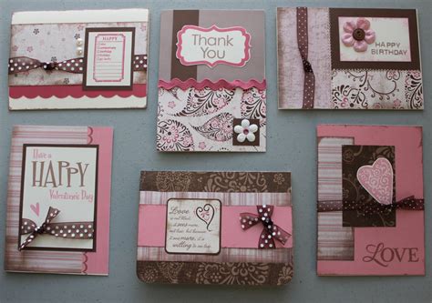 Scrapbook With Amanda: Pink and Brown Card Workshop