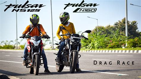 Bajaj Pulsar N160 Vs Bajaj Pulsar NS125 | Drag Race | Top Speed Test ...