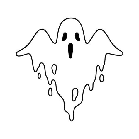 Personagem De Desenho Animado Fantasma De Halloween Vetor Premium