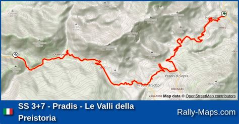 Mapa Harmonogram Profil Elewacji Os Pradis Le Valli Della