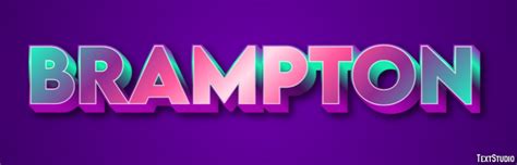 Brampton Text Effect And Logo Design City