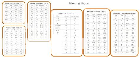 Nike School Shoes: Nike Grade School Shoes Size Chart