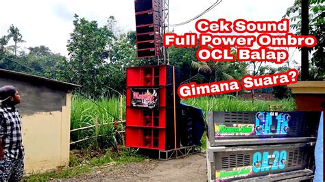 Cek Sound Power Ocl Balap Speaker Ashley V Subwoofer Pakai Box Cla