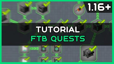 Ftb Quests Tutorial Minecraft Youtube