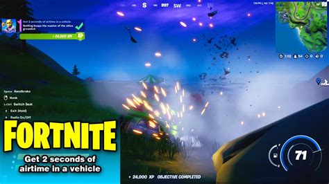 Get Seconds Of Airtime In A Vehicle In Fortnite Chapter Season