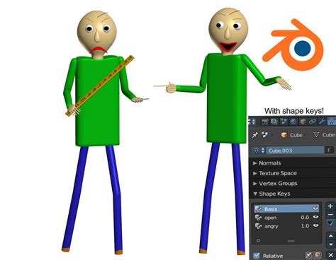 Baldi release! [Blender] by a1234agamer on DeviantArt
