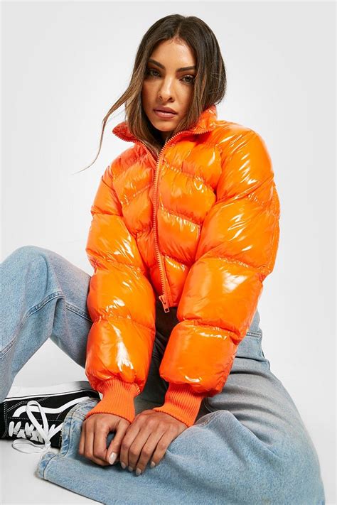 Quilted Crop Puffer Jacket Boohoo