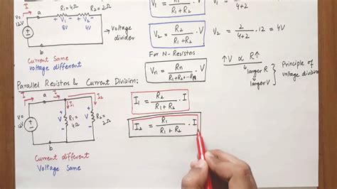 Voltage And Current Division In Series Parallel Circuit Youtube