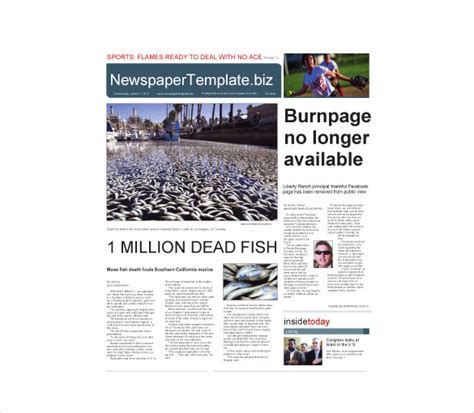 20 Word Newspaper Templates Free Download