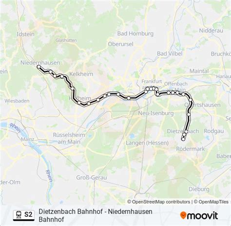 s2 Route Fahrpläne Haltestellen Karten Dietzenbach Bahnhof