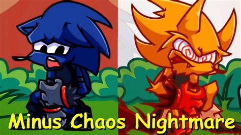 Friday Night Funkin Minus Chaos Nightmare Sonic Vs Fleetway FNF