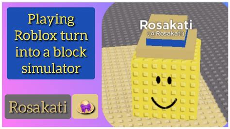 Playing Roblox Turn Into A Block Simulator YouTube