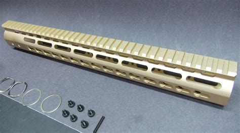 15″ Inch Ar15 Ar Ultra Light Slim Trump Gold Anodized Keymod Free Float