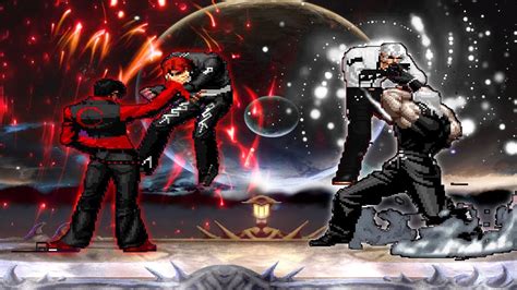 Mugen KOF Red Flame IOri Vs New Final Rugal YouTube