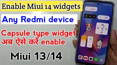 Enable Capsule Type Miui Widgets Any Redmi Device Redmi Note S