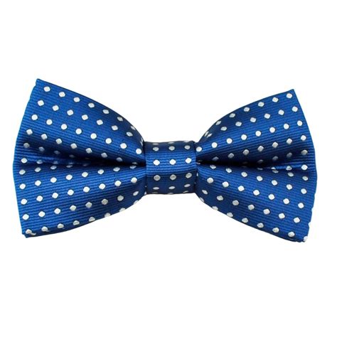 Royal Blue White Polka Dot Men S Bow Tie From Ties Planet UK