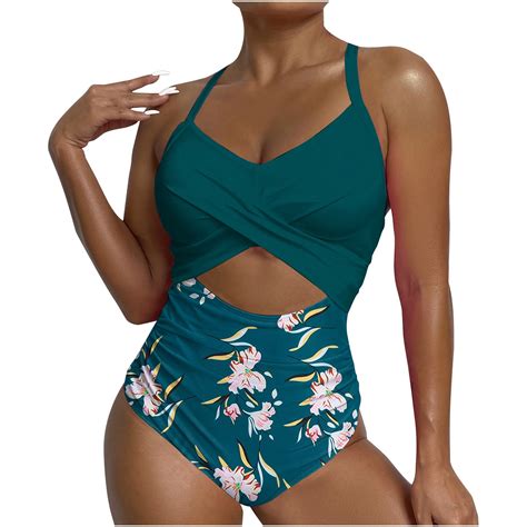 Cut Out One Piece Swimsuits for Women 2024 Cute Twist Halter Sexy