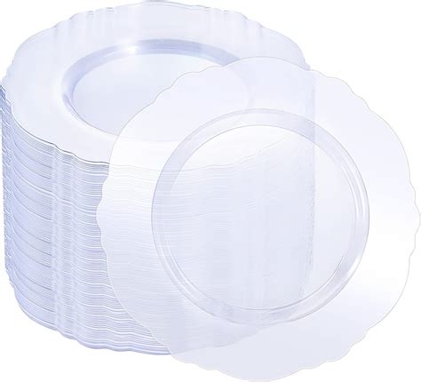 Amazon Dinner Collection Clear Disposable 6 B B Plates 40ct