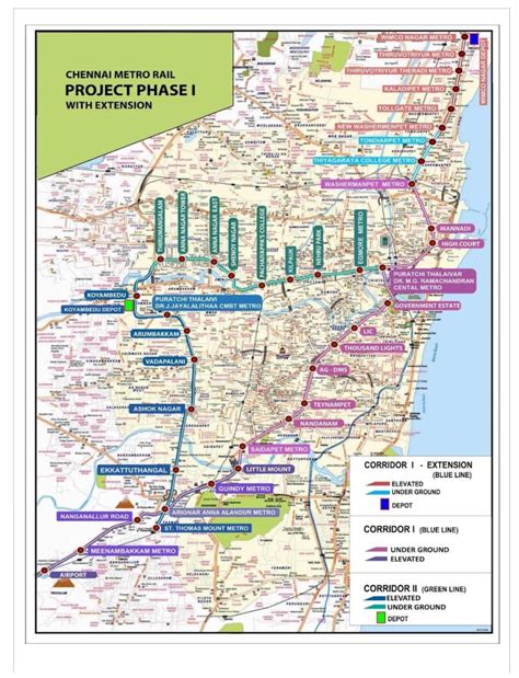 Chennai Metro Updates : New Routes, Map, Timings, and Charges