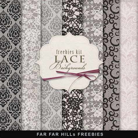 Far Far Hill Freebies Lace Backgrounds Papel Digital Gratuito Free