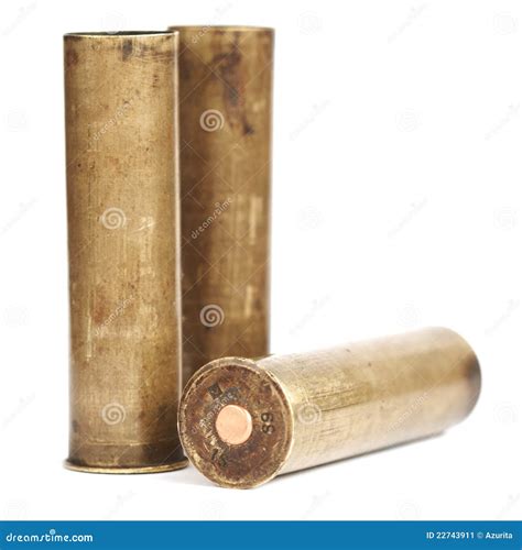 Vintage Brass Shotgun Shells Stock Image Image 22743911