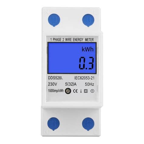 Retroiluminación LCD 230V Monofásico Medidor de energía Watt KWh