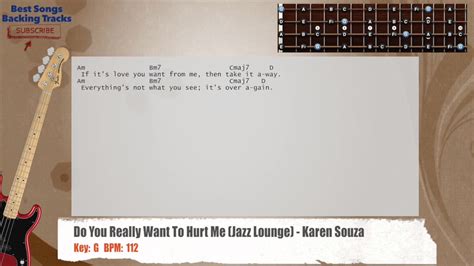 Do You Really Want To Hurt Me Jazz Lounge Karen Souza Bass