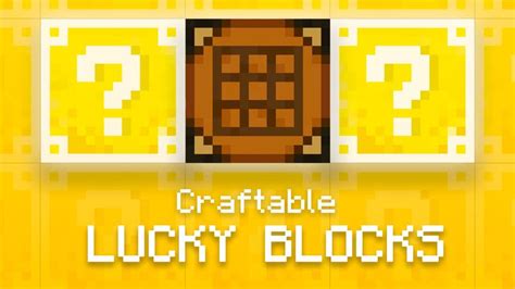 Craftable Lucky Blocks By Asiago Bagels Minecraft Marketplace Map