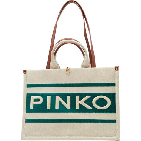 Pinko Borsetta A Tracolla SHOPPER CANVAS RICICLATO STA Stileo It