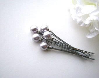 Cream Ivory Pearl Hair Pin Set Swarovski Mm Etsy