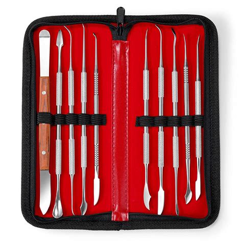 Amazon 10 PCS Wax Carving Tools Dental Waxing Instruments With