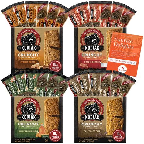 Buy Kodiak Cakes High Protein Crunchy Granola Bars Variety Pack 48