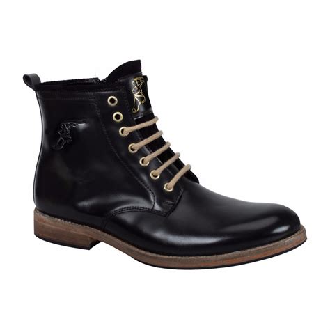 Venta Botas Negras Cuero Hombre En Stock